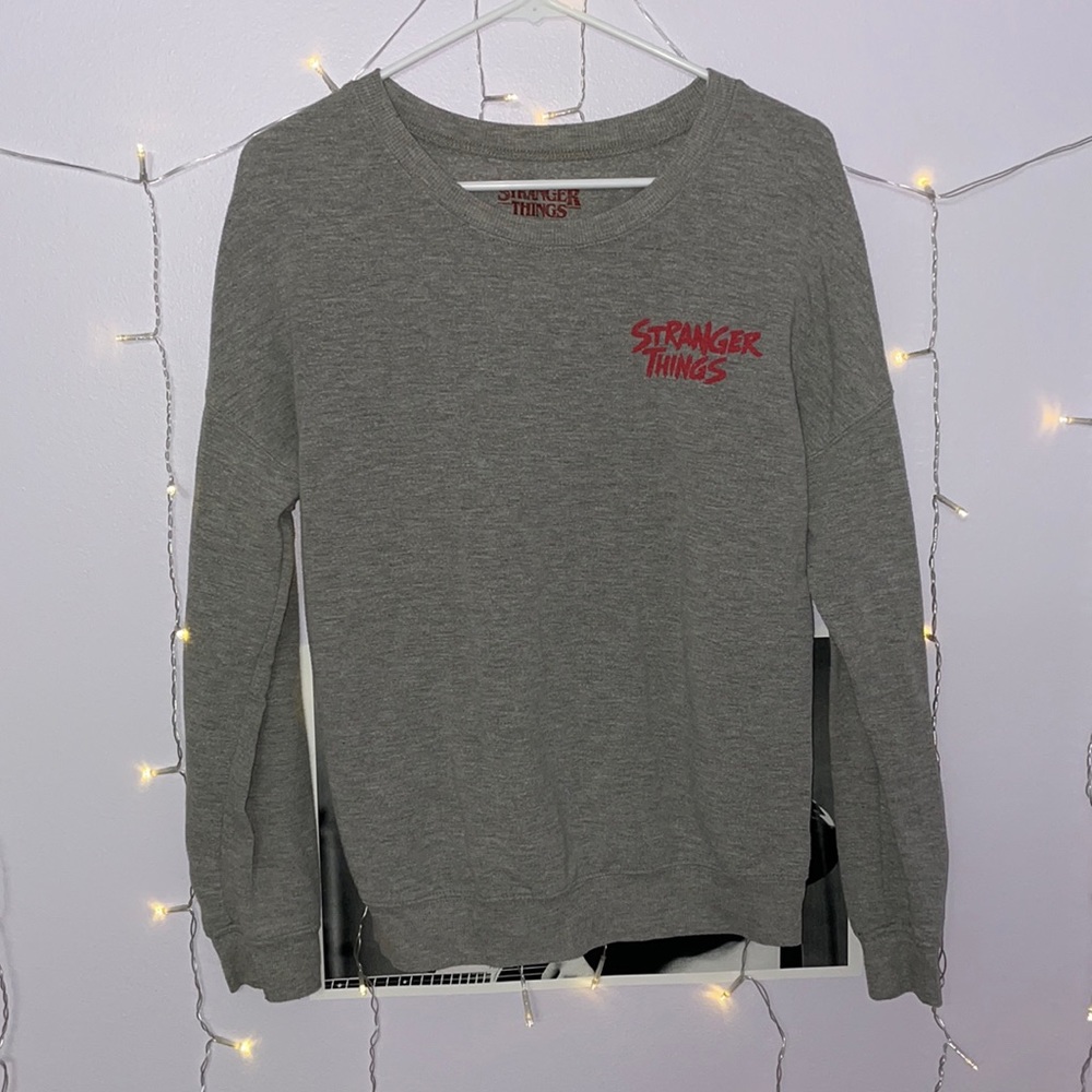 Grey Stranger things sweater